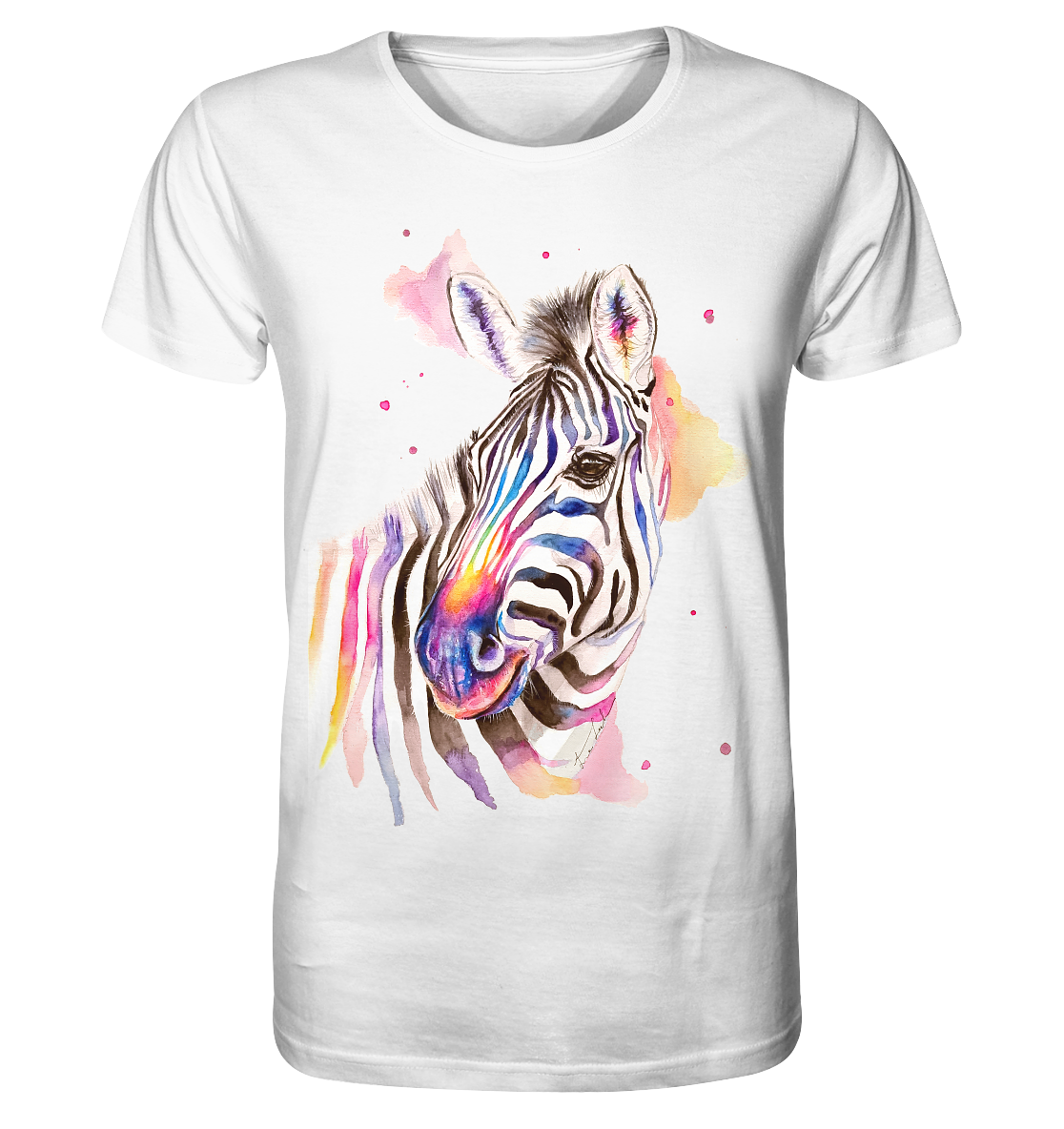 Buntes Zebra - Organic Basic Shirt