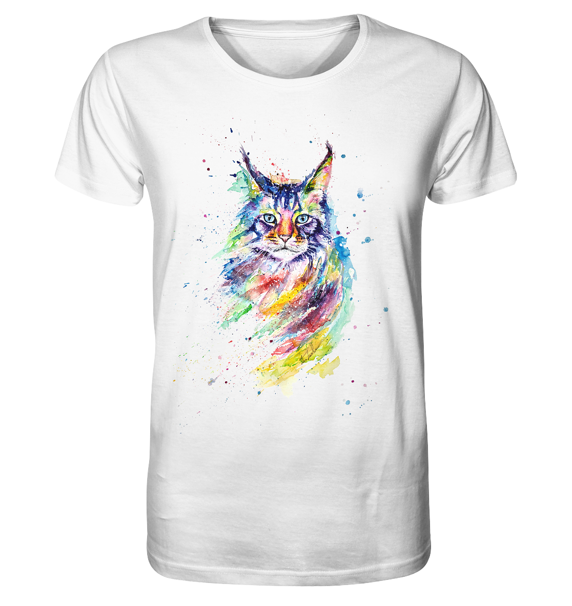 Bunte Katze - Organic Basic Shirt