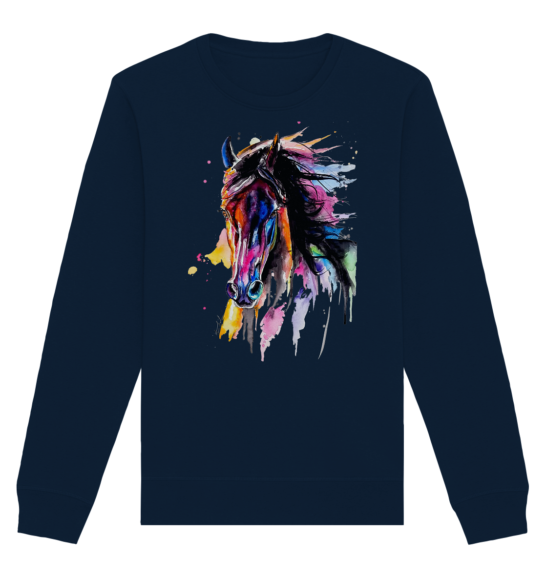 Schwarzes Pferd - Organic Basic Unisex Sweatshirt