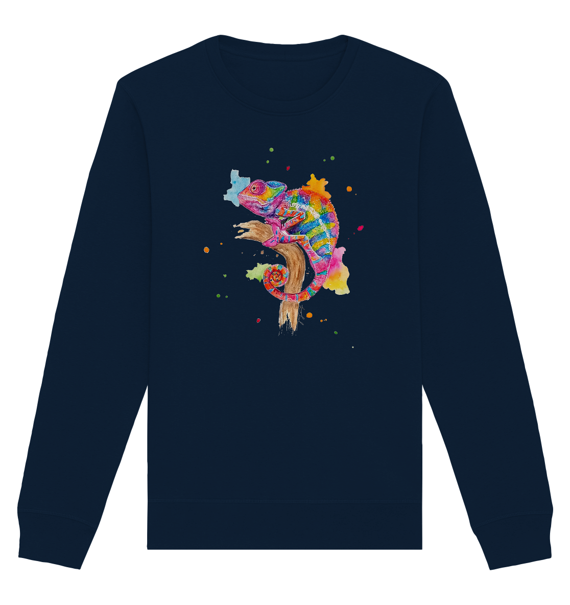 Buntes Chamäleon  - Organic Basic Unisex Sweatshirt