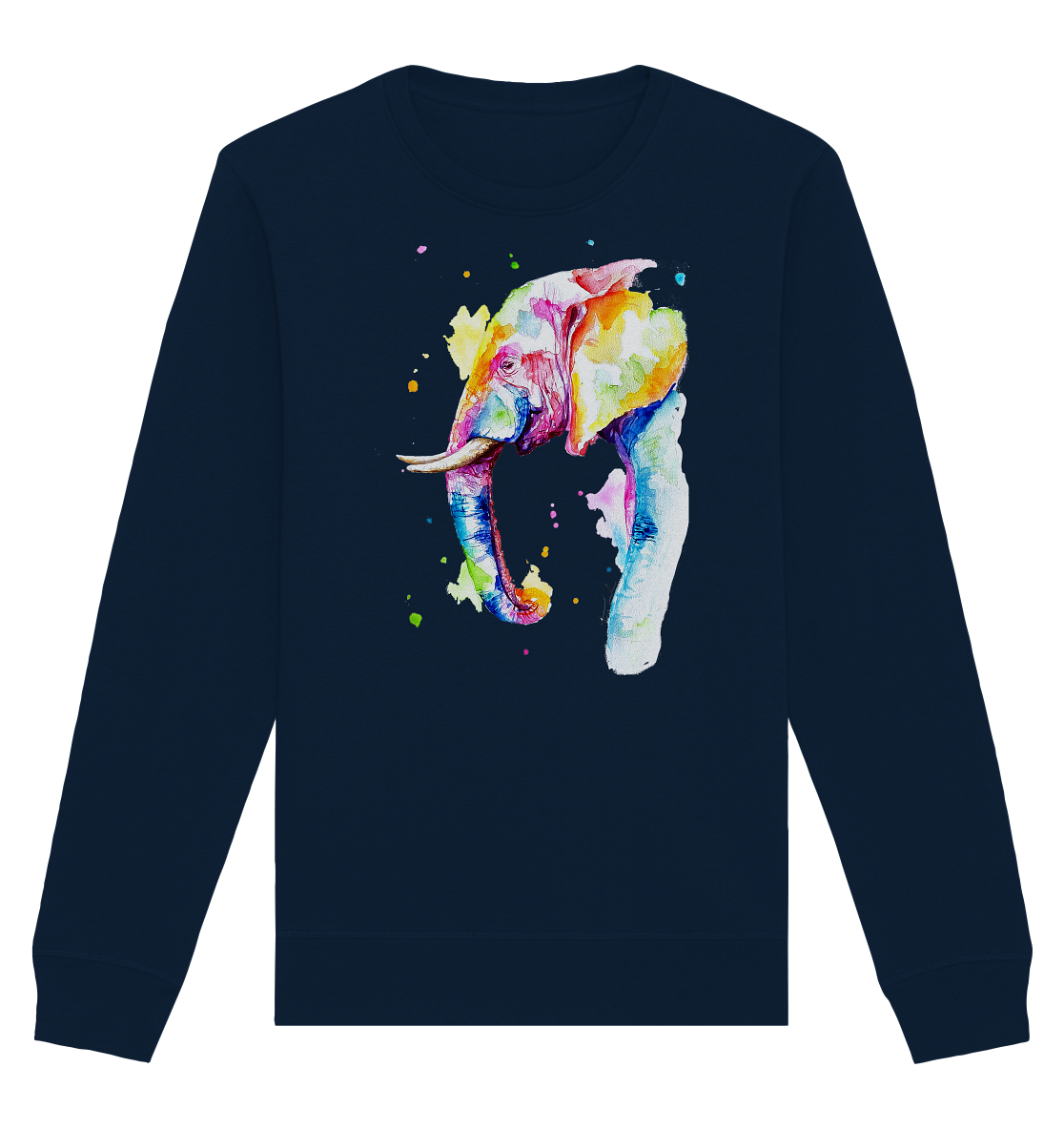 Bunter Elefant - Organic Basic Unisex Sweatshirt