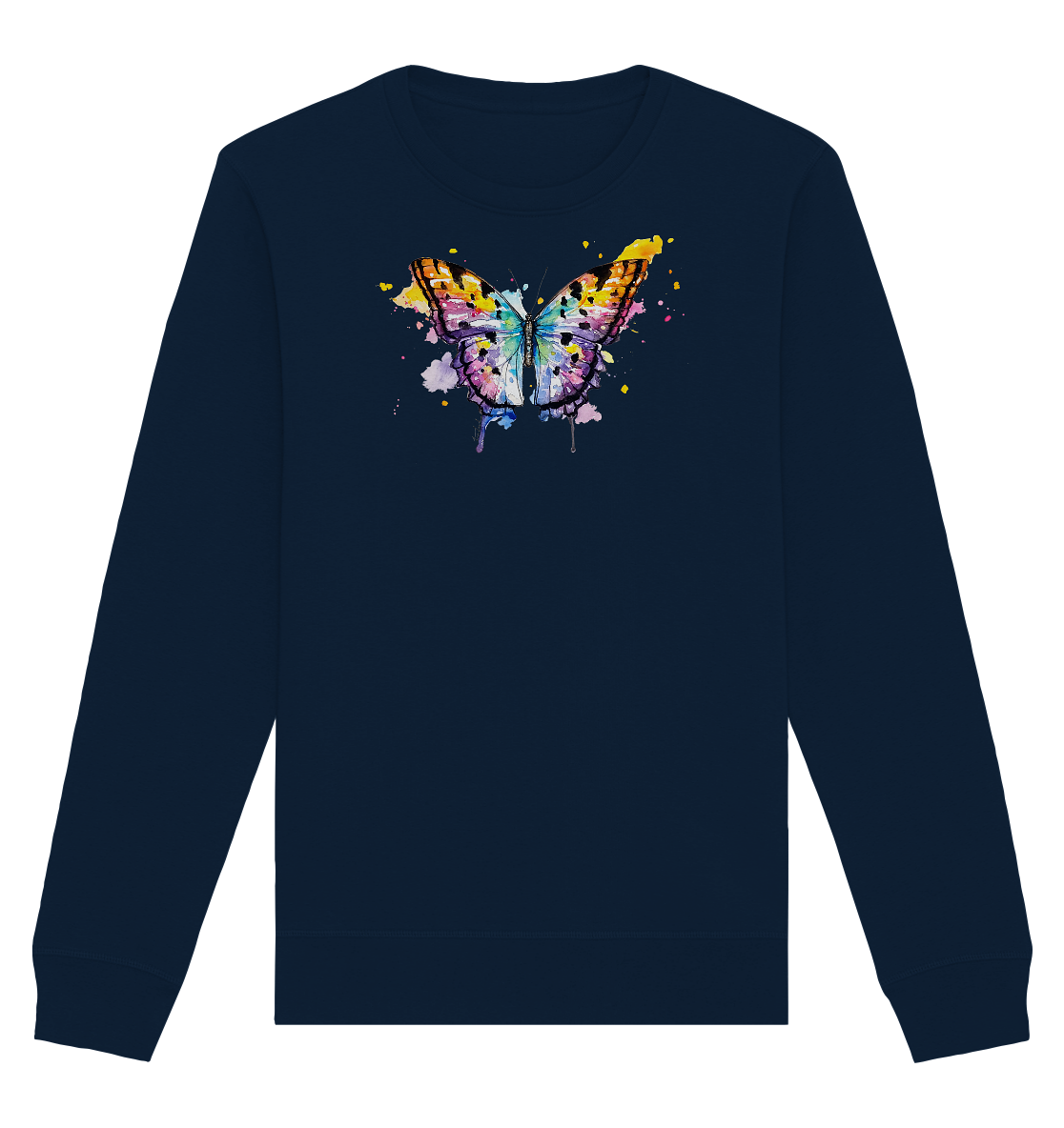 Bunter Schmetterling - Organic Basic Unisex Sweatshirt