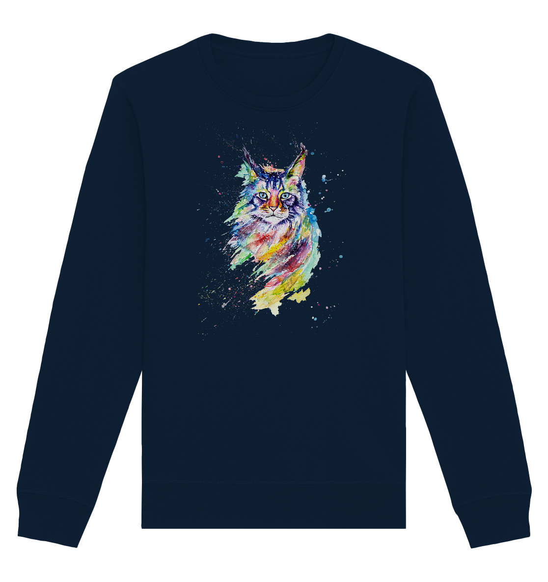 Bunte Katze - Organic Basic Unisex Sweatshirt