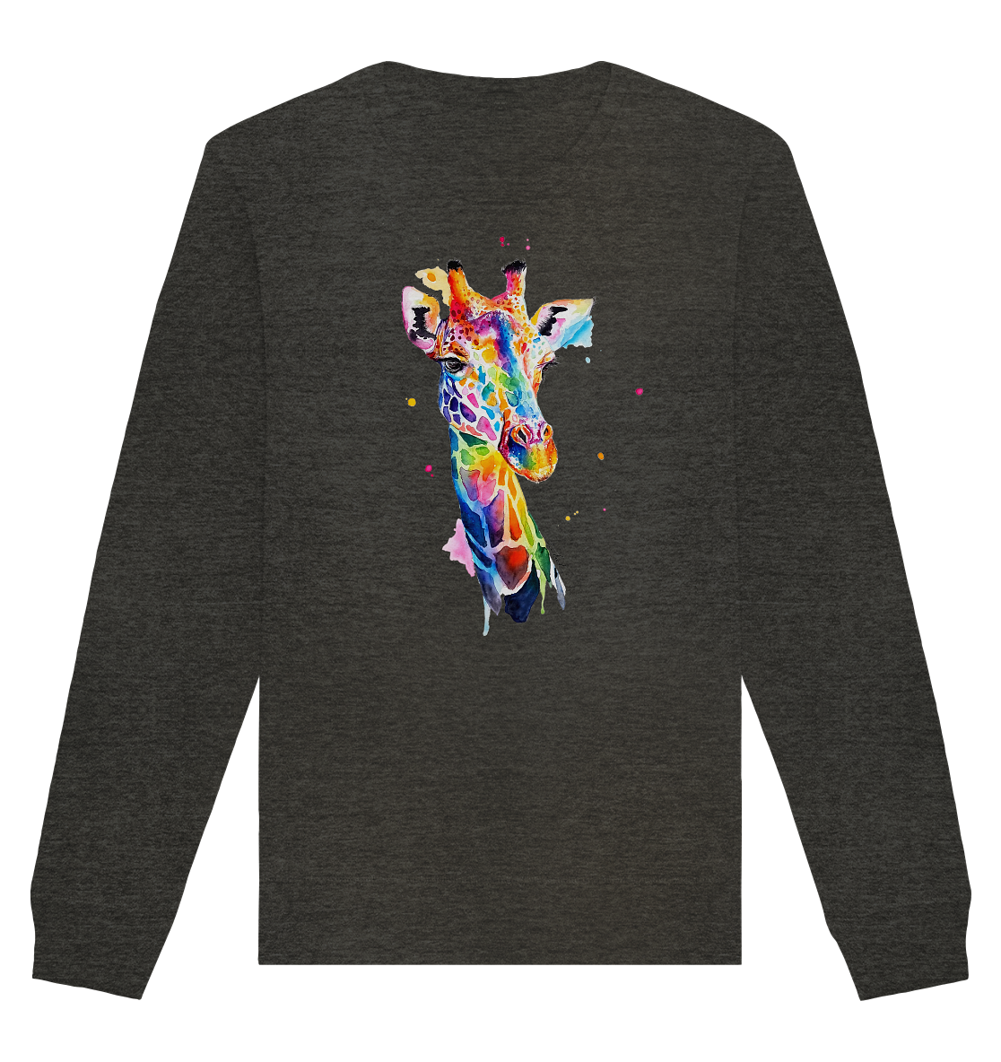 Motiv farbenfrohe Giraffe - Organic Basic Unisex Sweatshirt