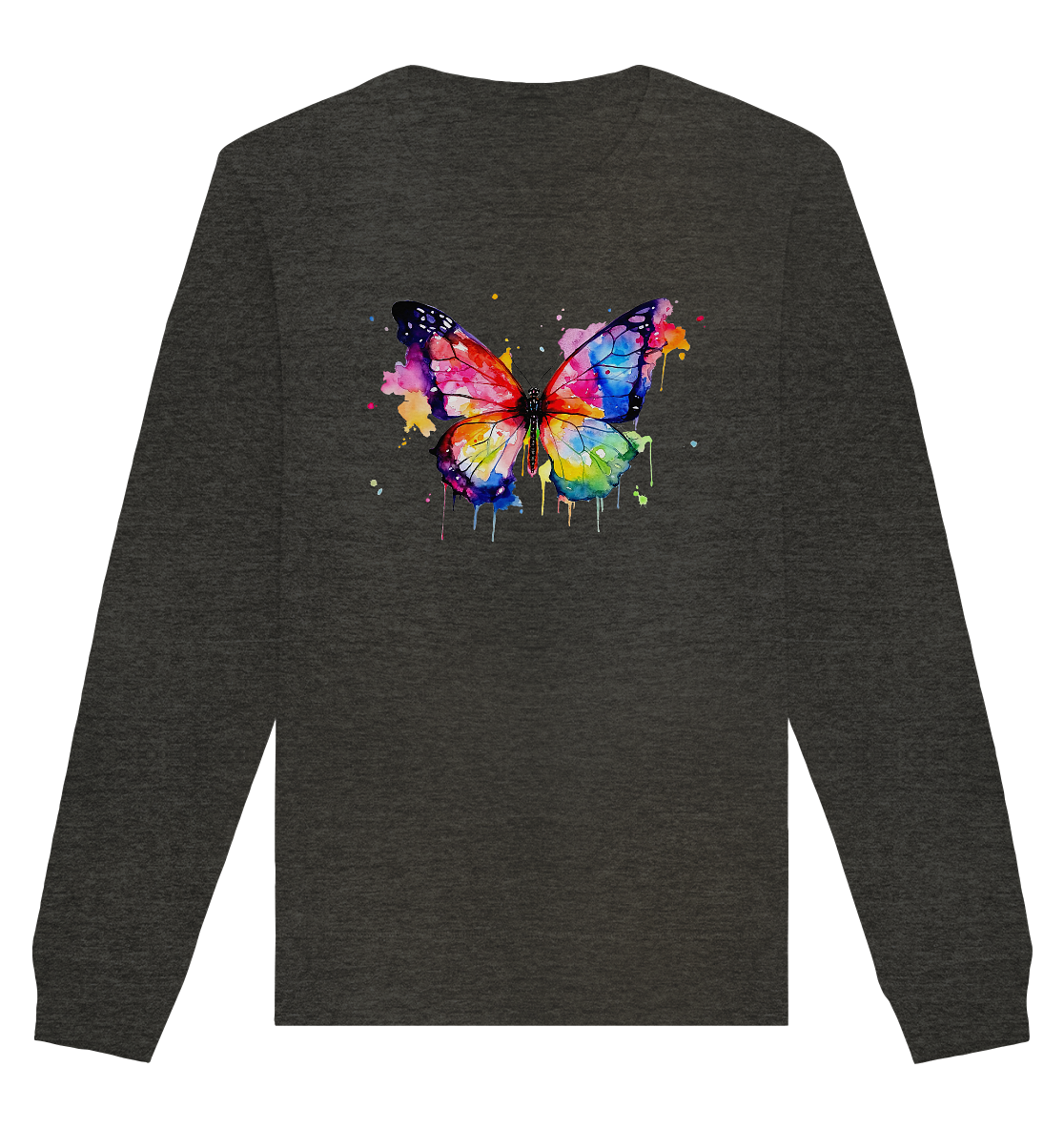 Motiv farbenfroher Schmetterling - Organic Basic Unisex Sweatshirt