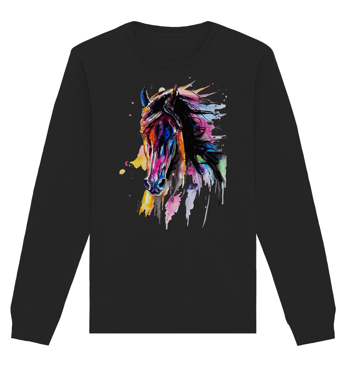 Schwarzes Pferd - Organic Basic Unisex Sweatshirt