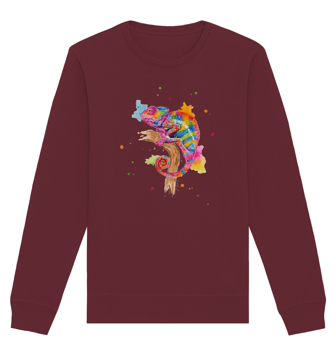 Buntes Chamäleon  - Organic Basic Unisex Sweatshirt