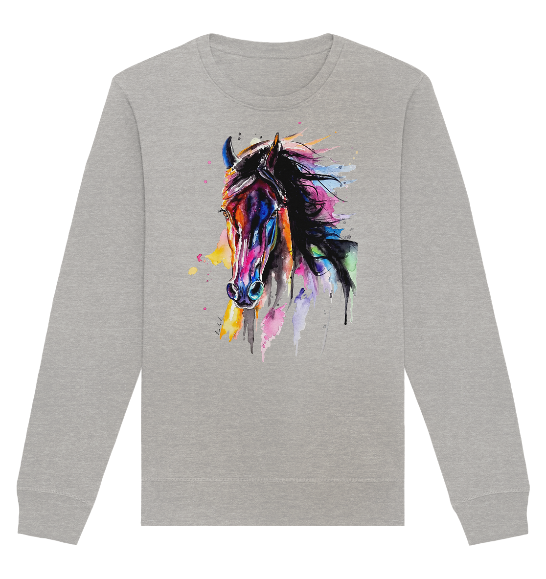 Schwarzes Pferd - Organic Basic Unisex Sweatshirt