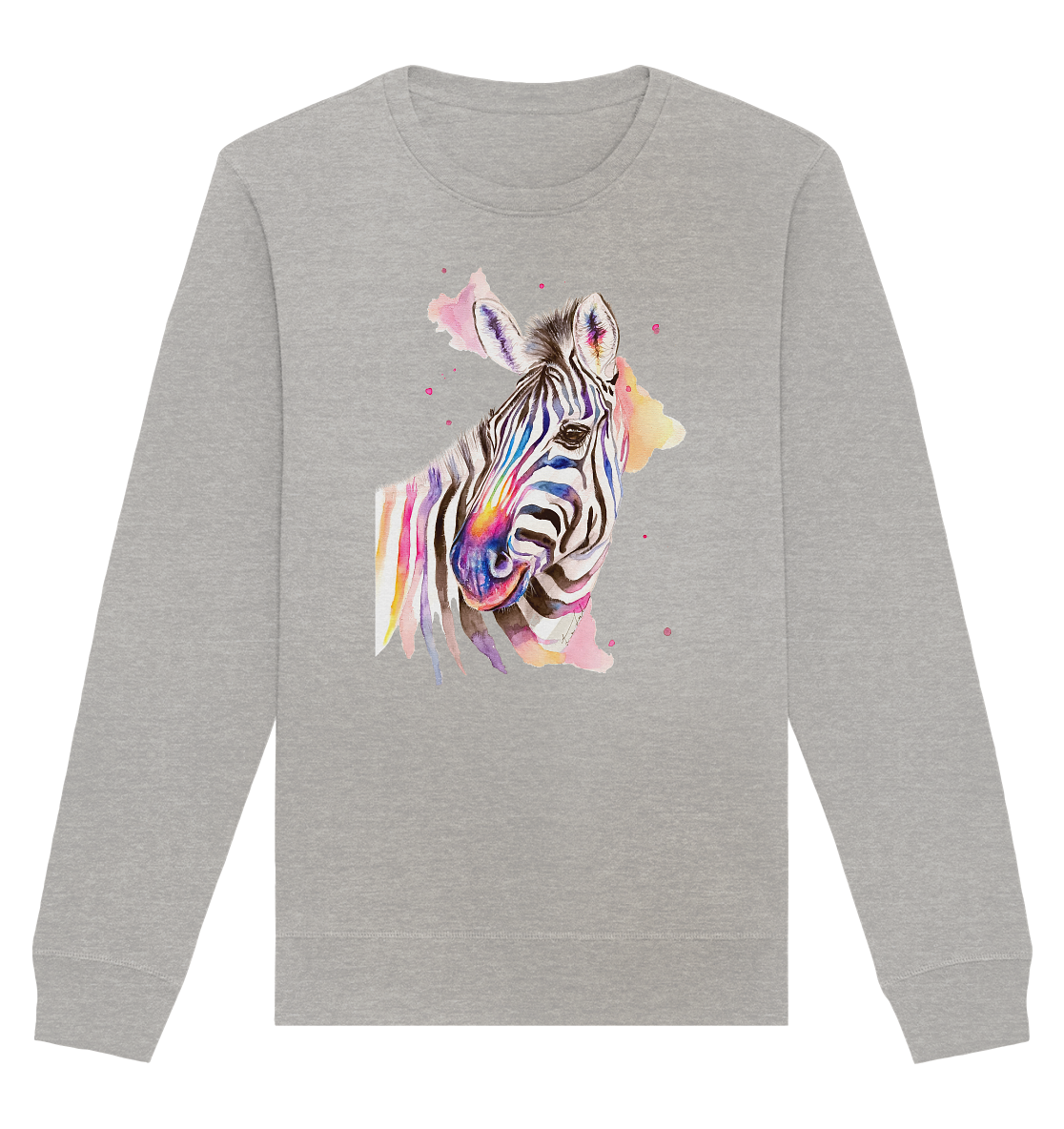 Buntes Zebra - Organic Basic Unisex Sweatshirt