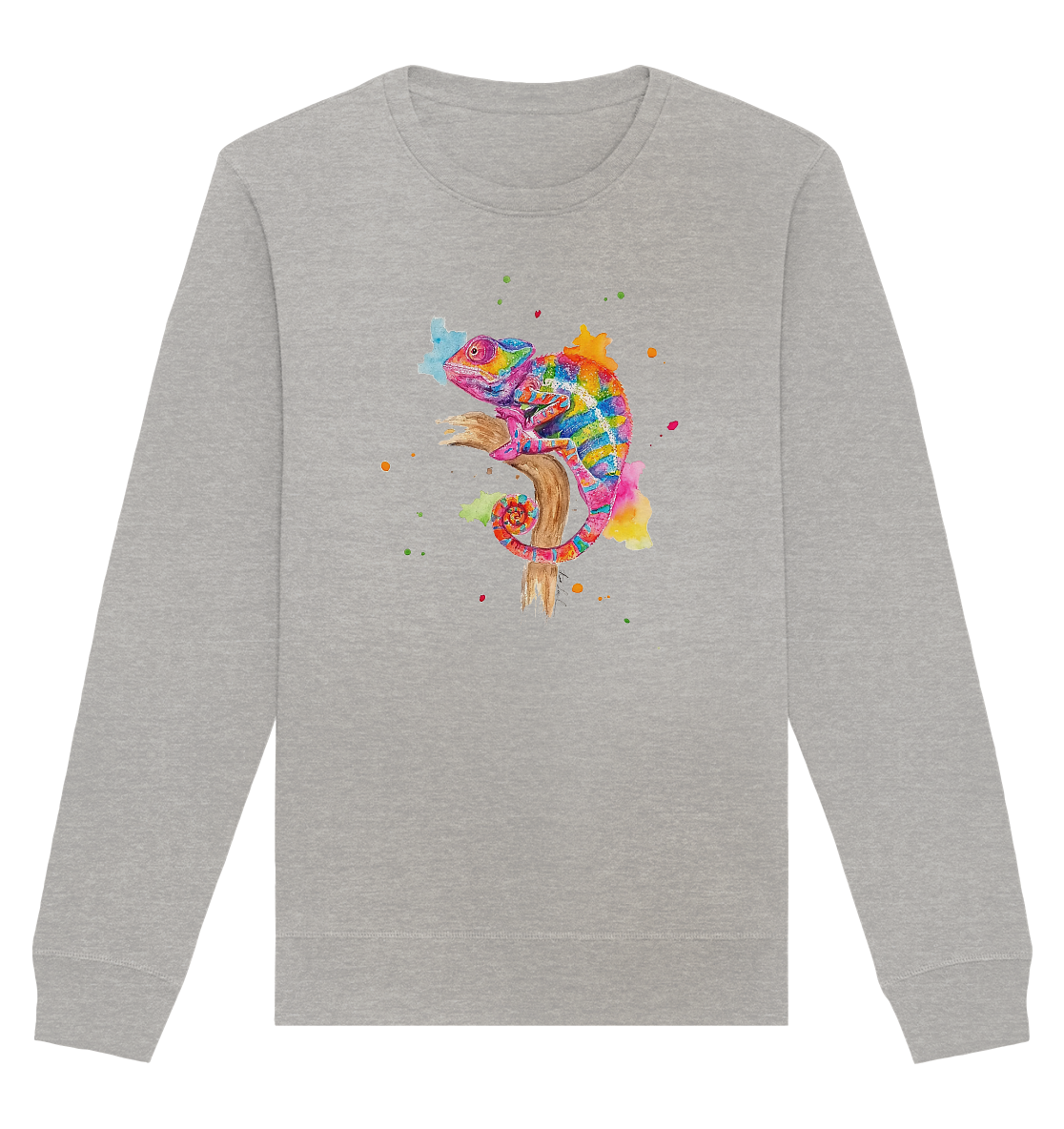 Buntes Chamäleon  - Organic Basic Unisex Sweatshirt