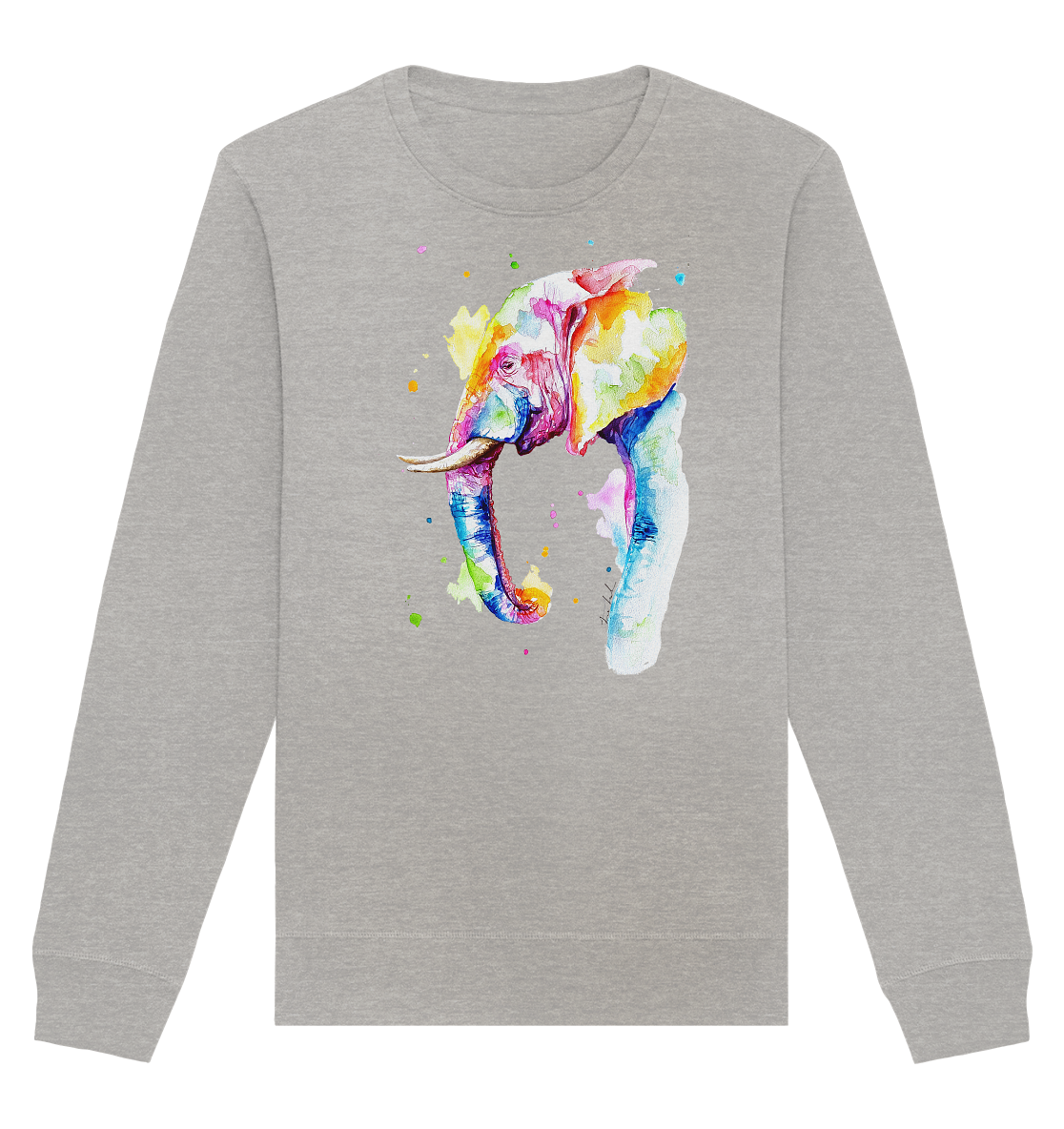 Bunter Elefant - Organic Basic Unisex Sweatshirt