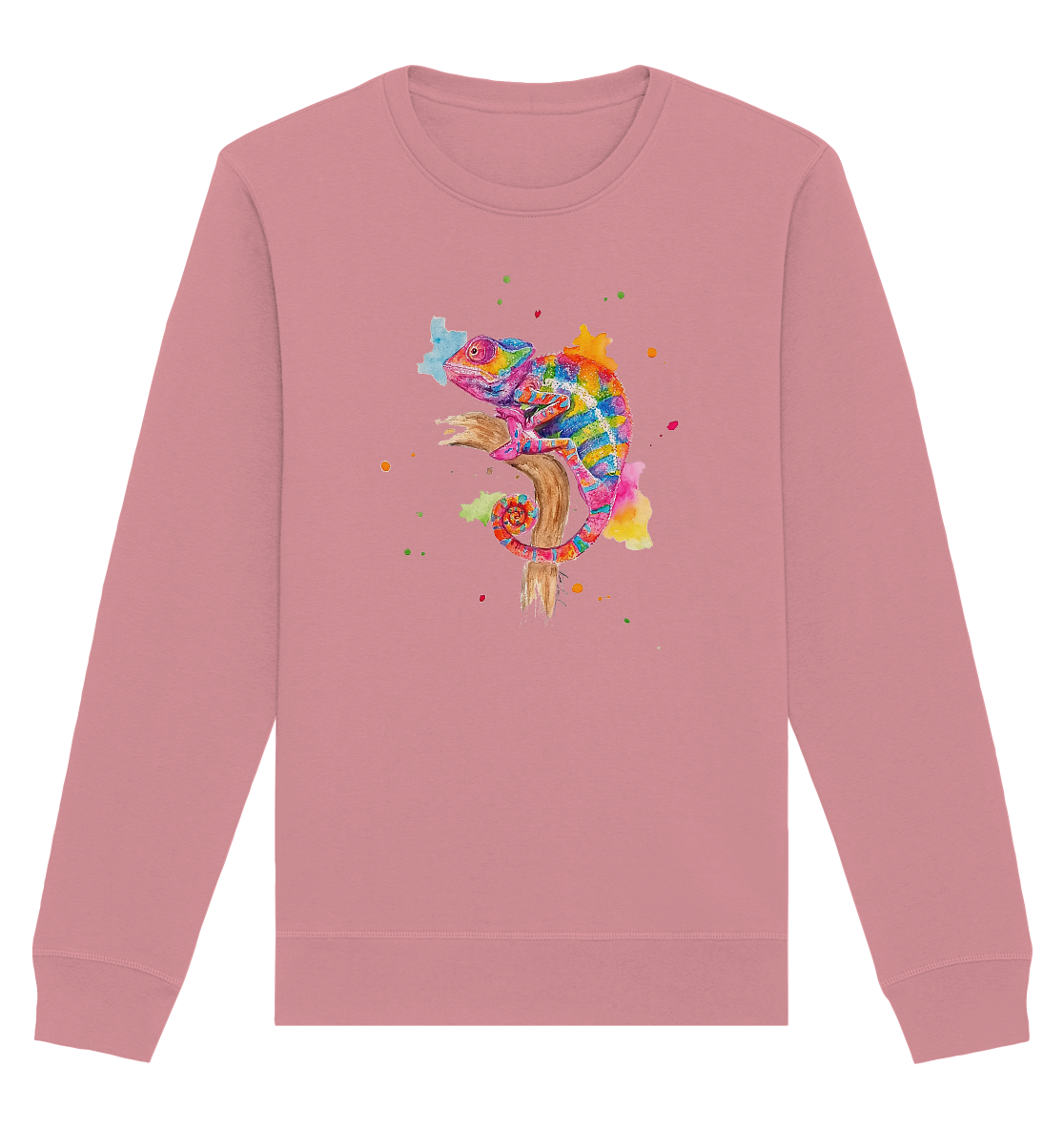 Buntes Chamäleon  - Organic Basic Unisex Sweatshirt