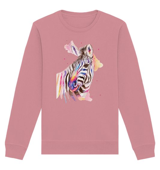 Buntes Zebra - Organic Basic Unisex Sweatshirt