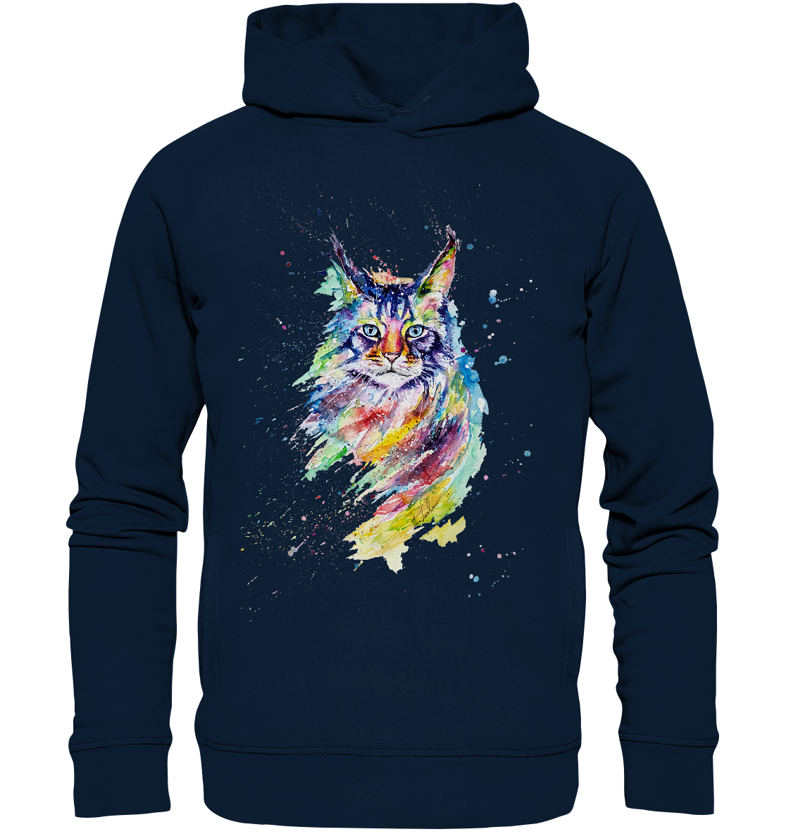 Bunte Katze - Organic Fashion Hoodie