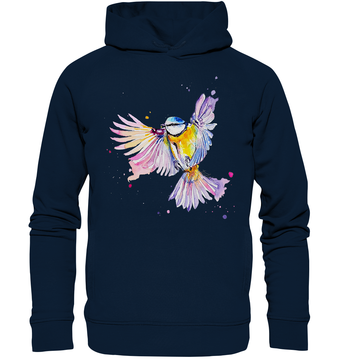 Motiv Blaumeise - Organic Fashion Hoodie