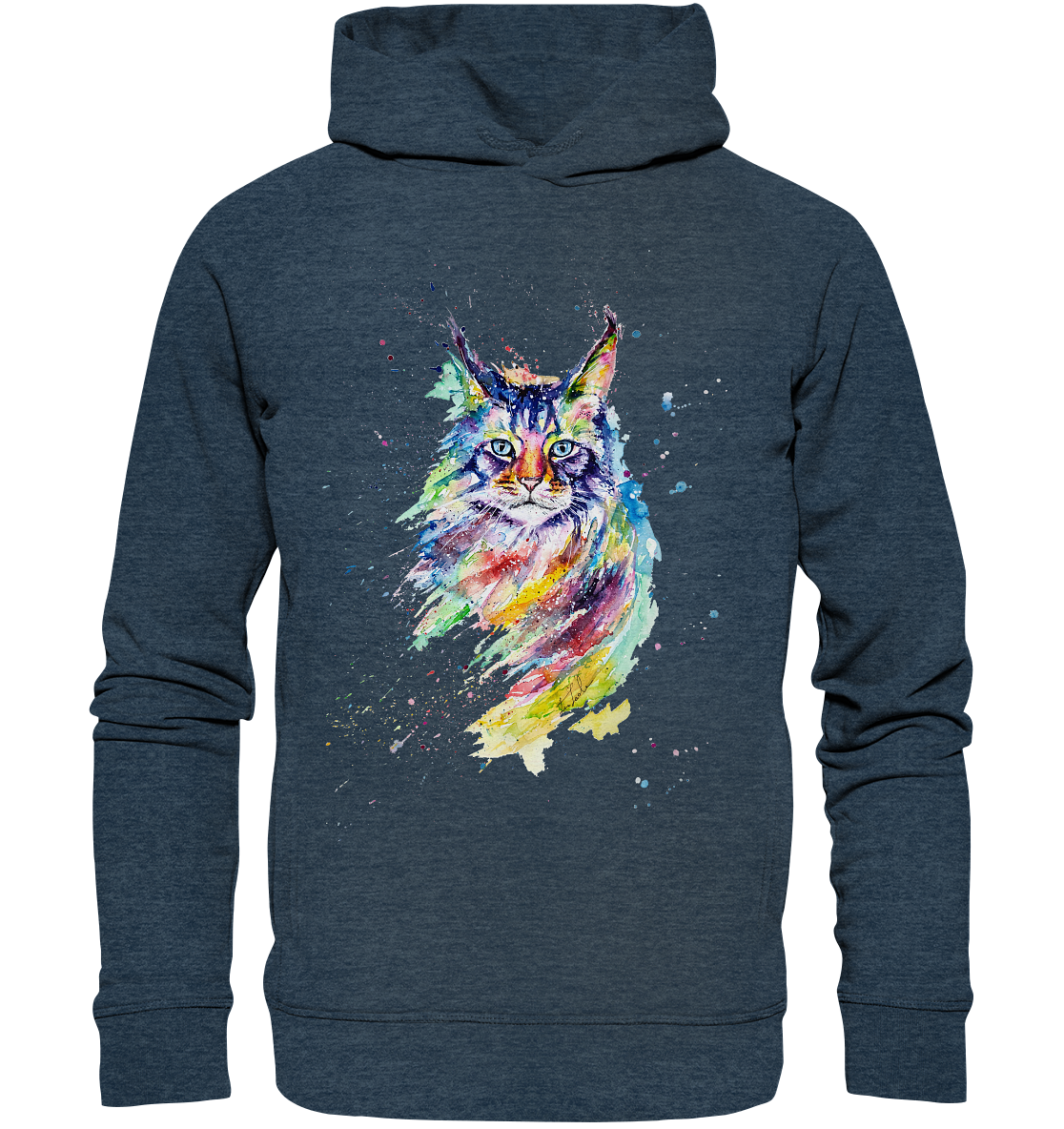 Bunte Katze - Organic Fashion Hoodie