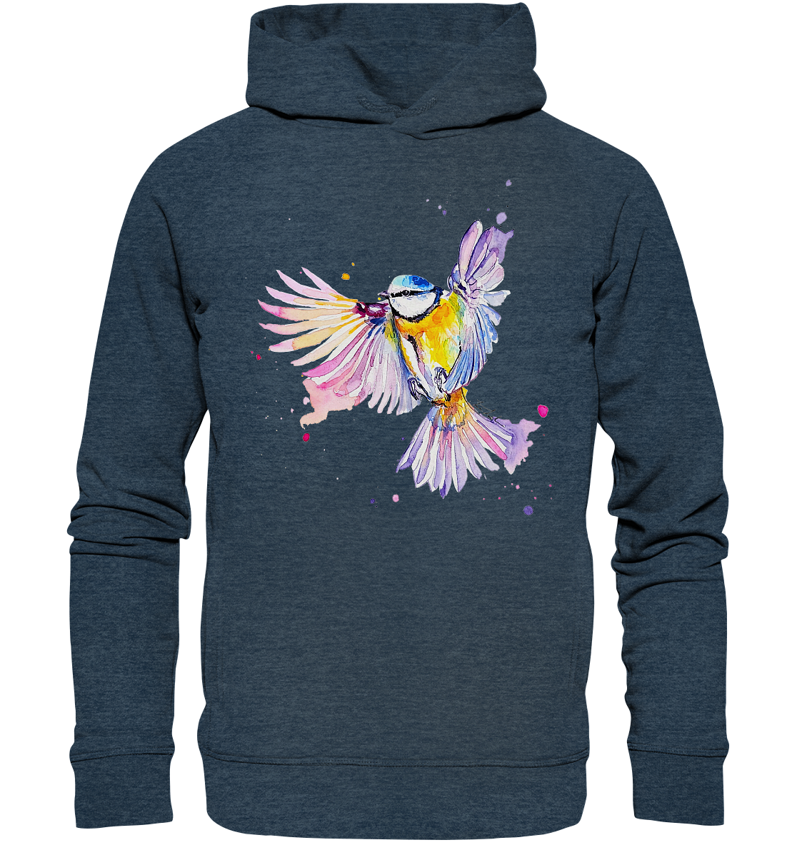 Motiv Blaumeise - Organic Fashion Hoodie