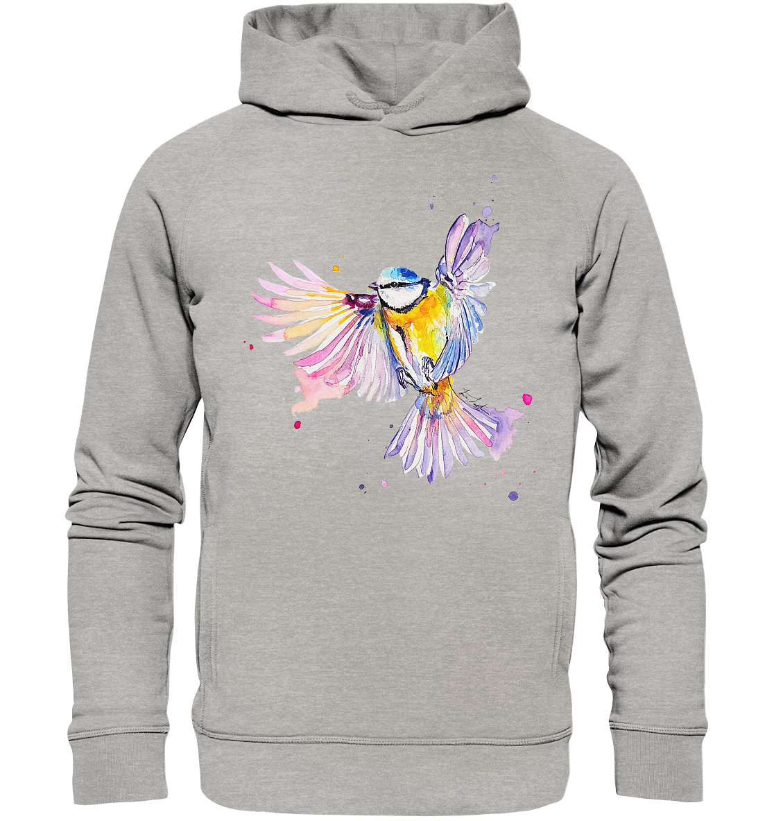 Motiv Blaumeise - Organic Fashion Hoodie