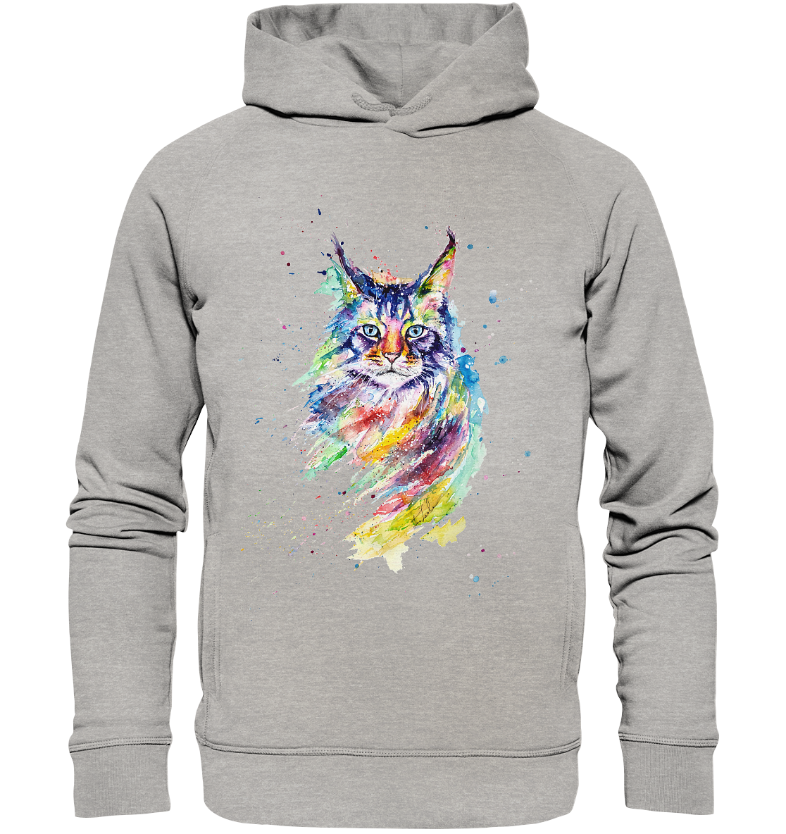 Bunte Katze - Organic Fashion Hoodie