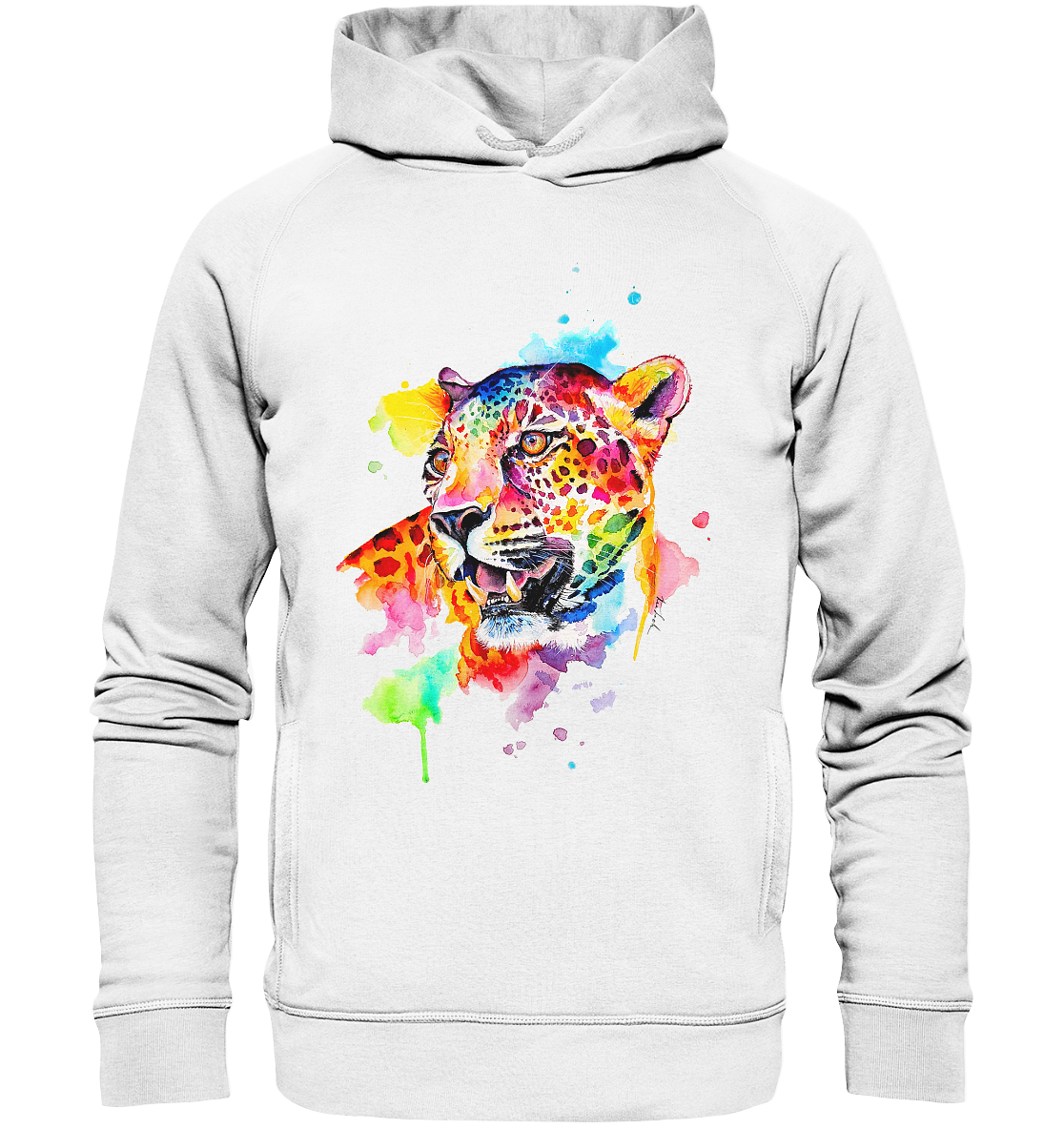 Bunter Leopard  - Organic Fashion Hoodie