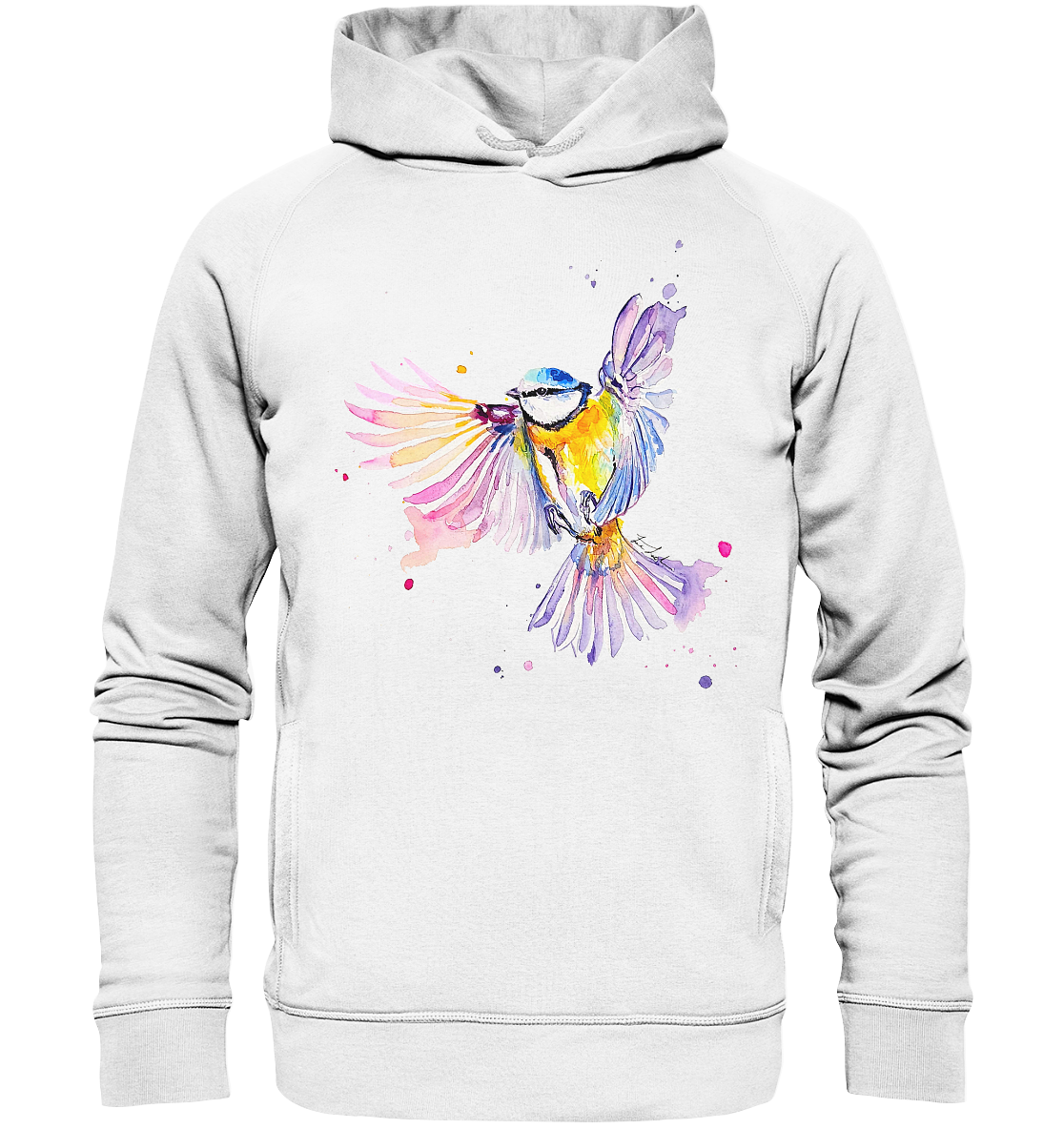 Motiv Blaumeise - Organic Fashion Hoodie