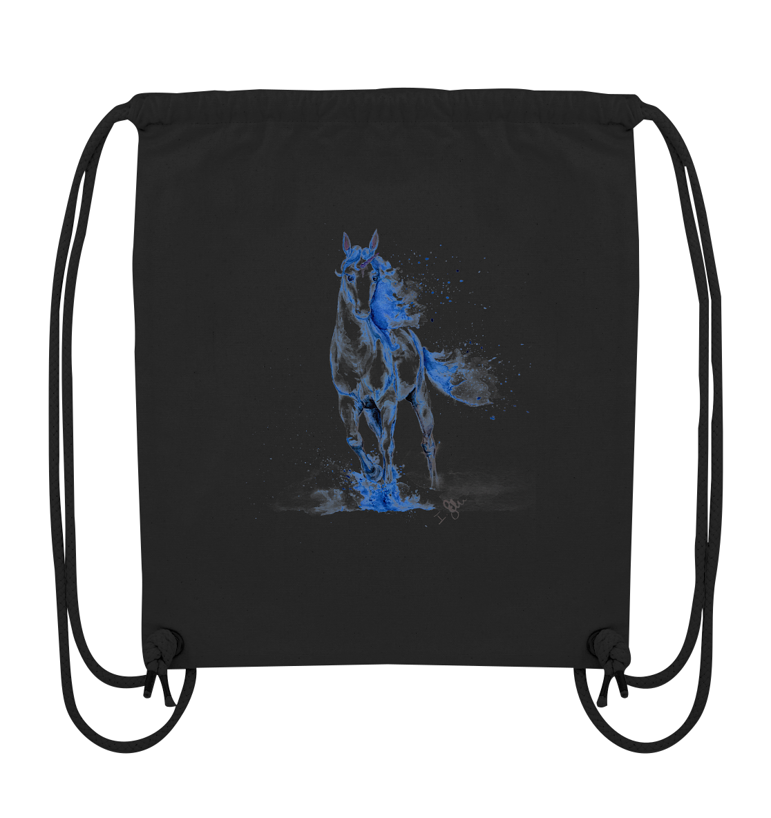 Blaues Einhorn - Organic Gym-Bag