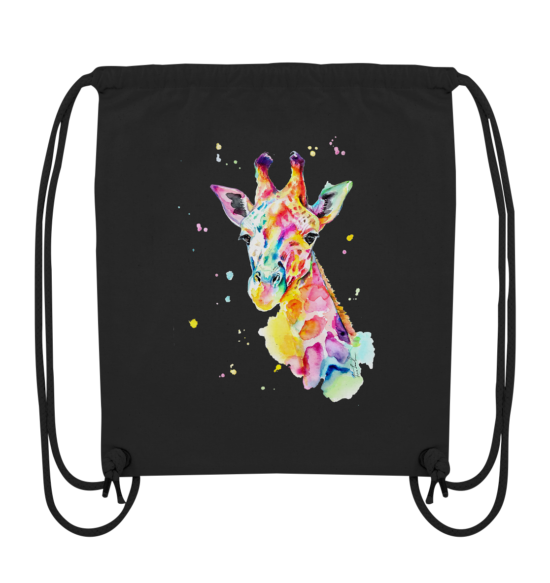 Bunte Giraffe - Organic Gym-Bag