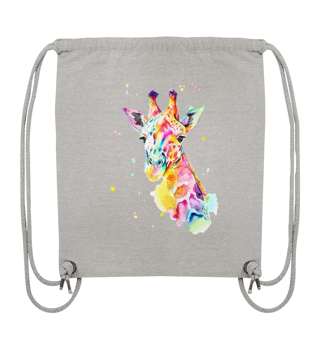 Bunte Giraffe - Organic Gym-Bag