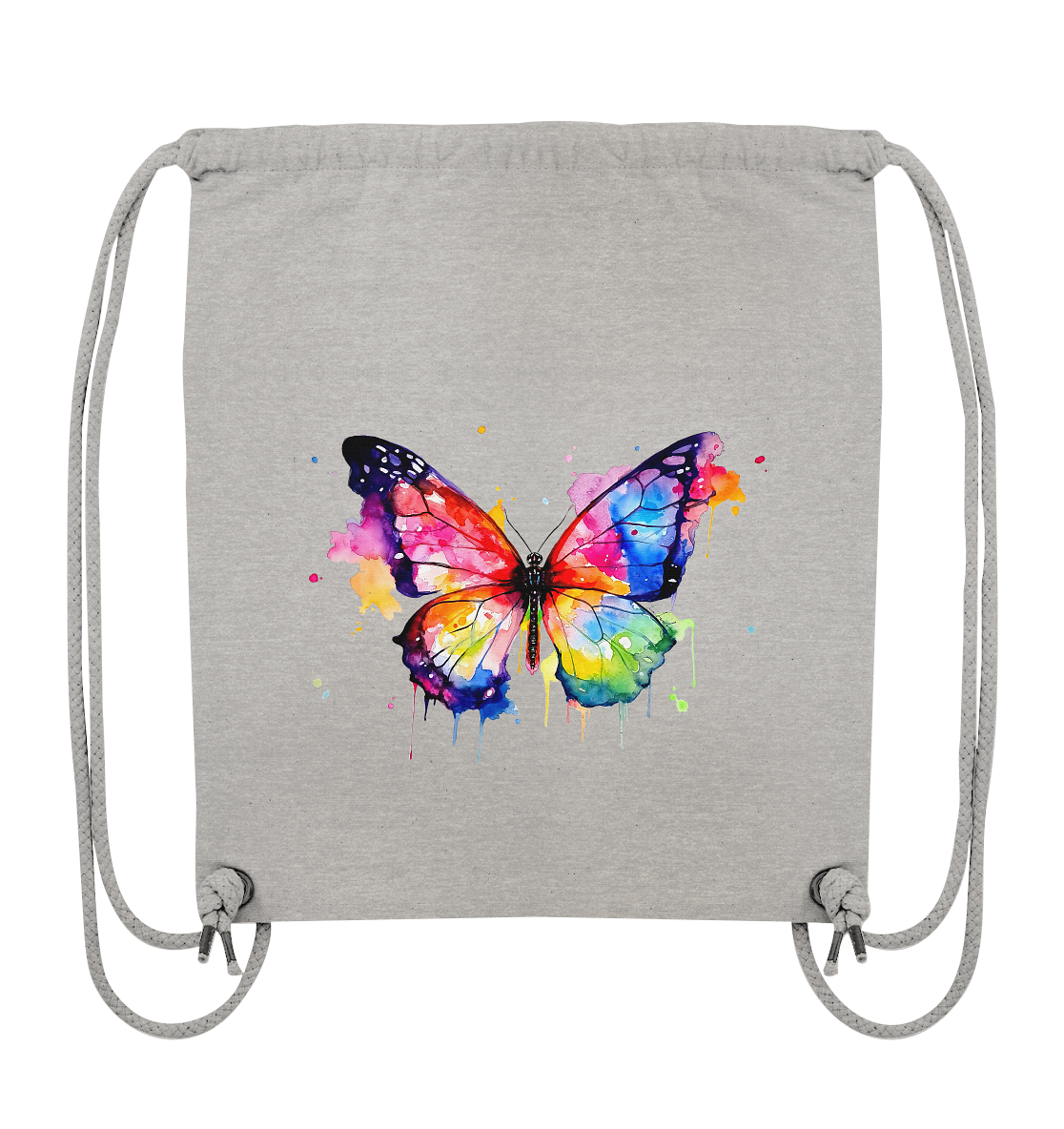 Motiv farbenfroher Schmetterling - Organic Gym-Bag