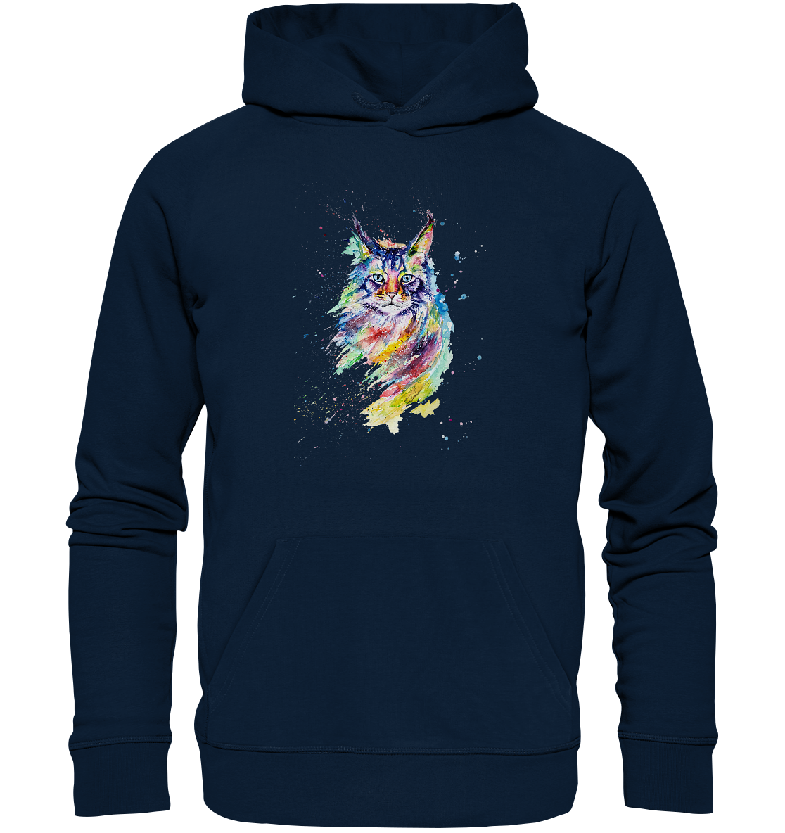 Bunte Katze - Organic Hoodie