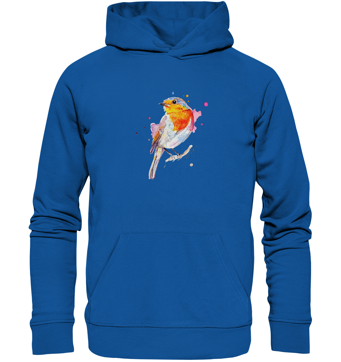 Buntes Rotkehlchen - Organic Hoodie