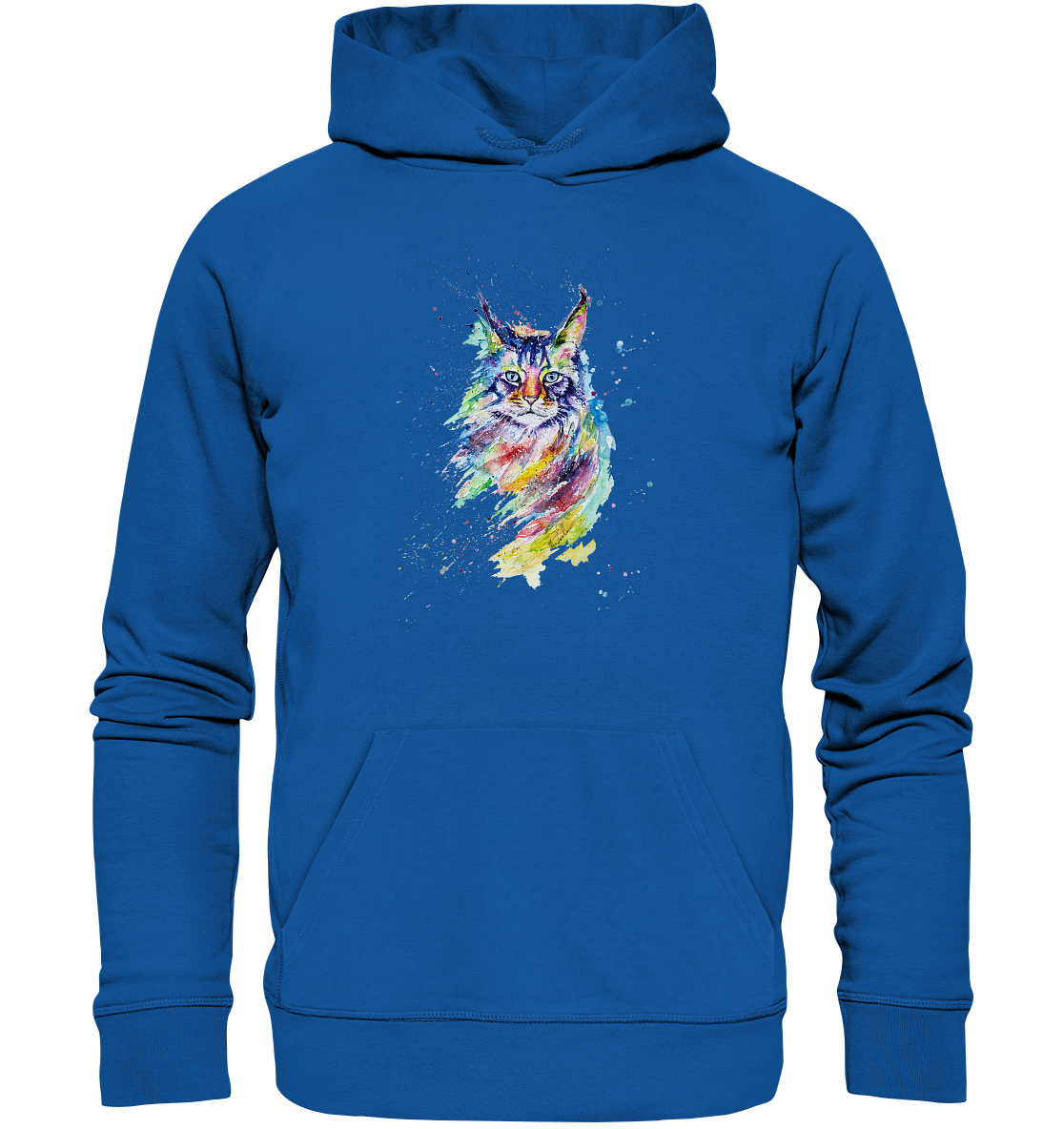 Bunte Katze - Organic Hoodie