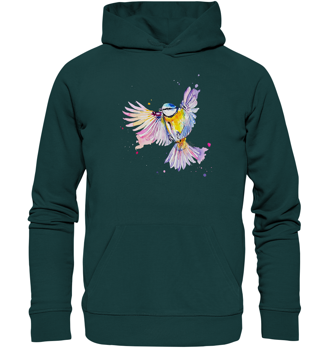 Motiv Blaumeise - Organic Hoodie