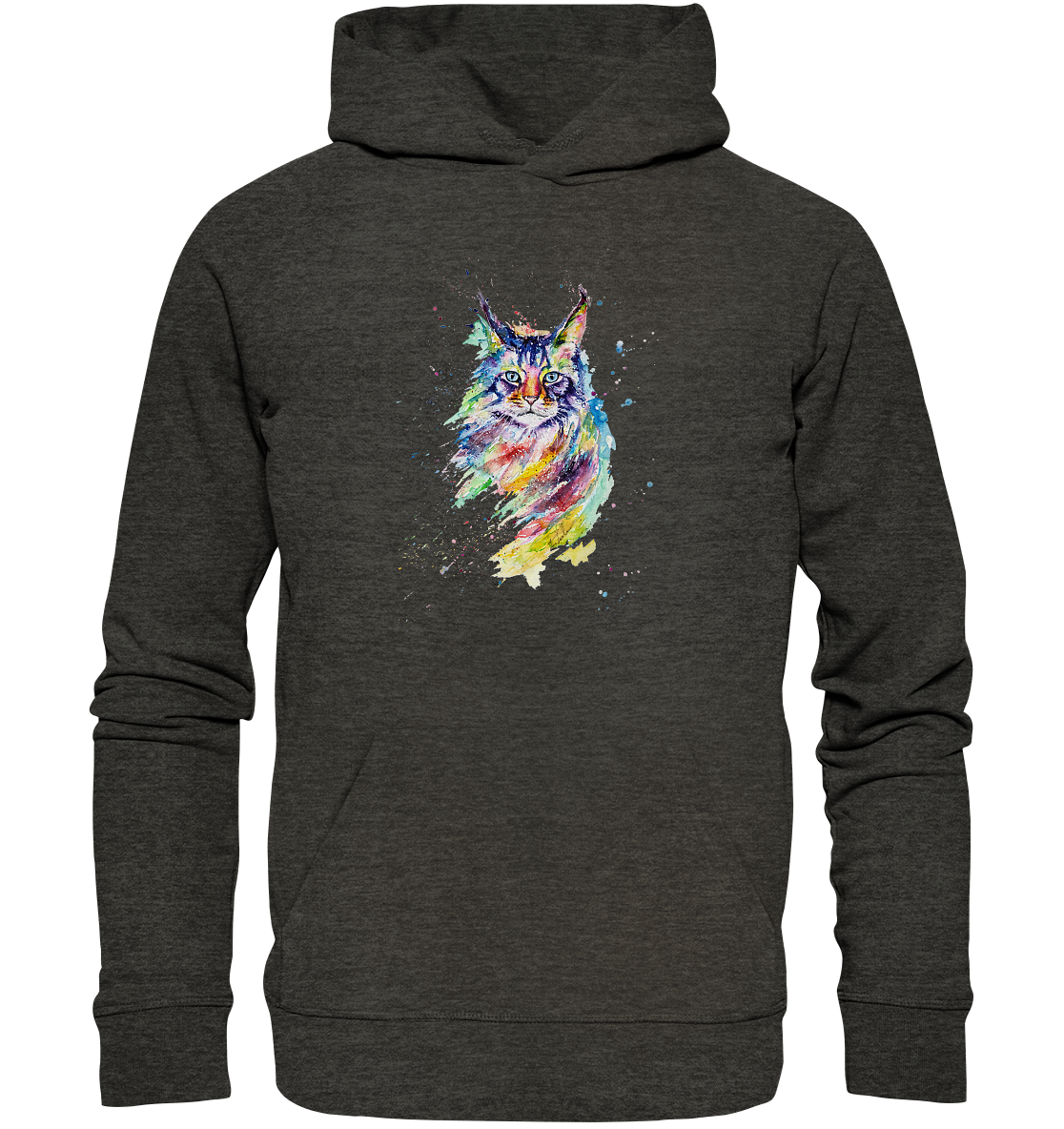 Bunte Katze - Organic Hoodie