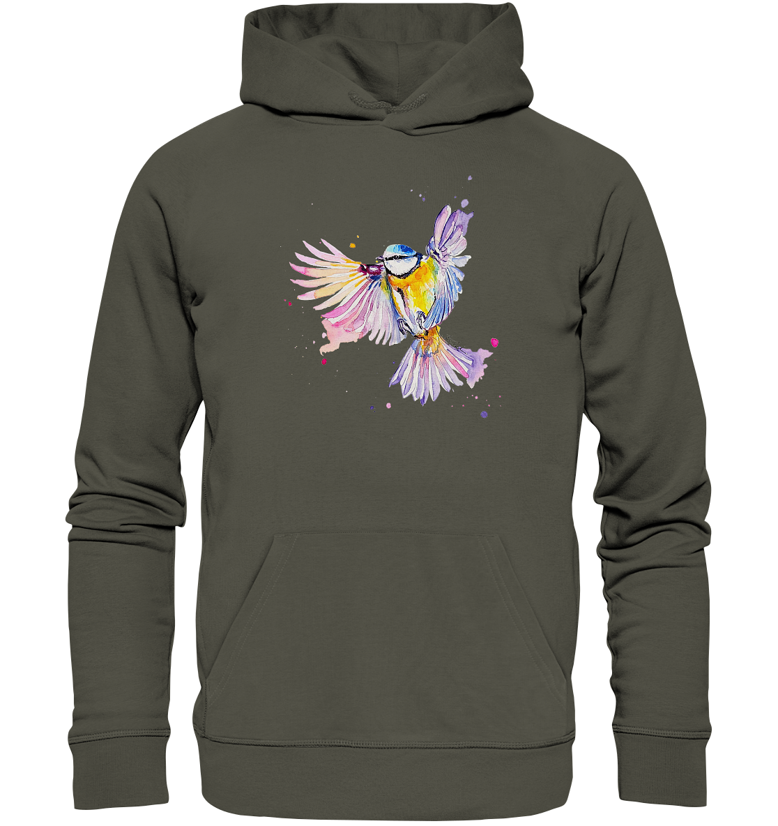 Motiv Blaumeise - Organic Hoodie