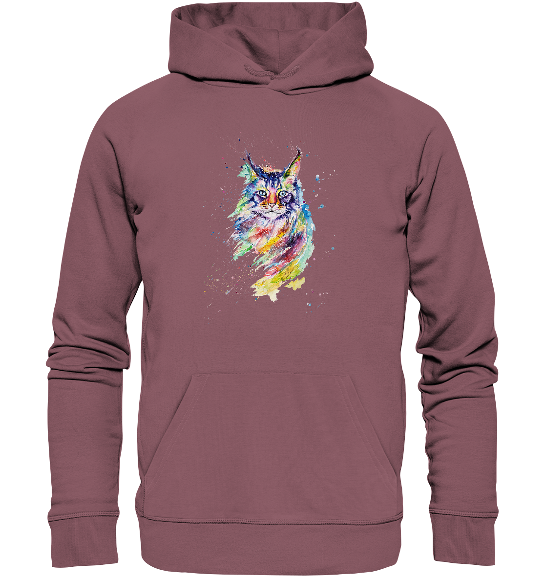 Bunte Katze - Organic Hoodie