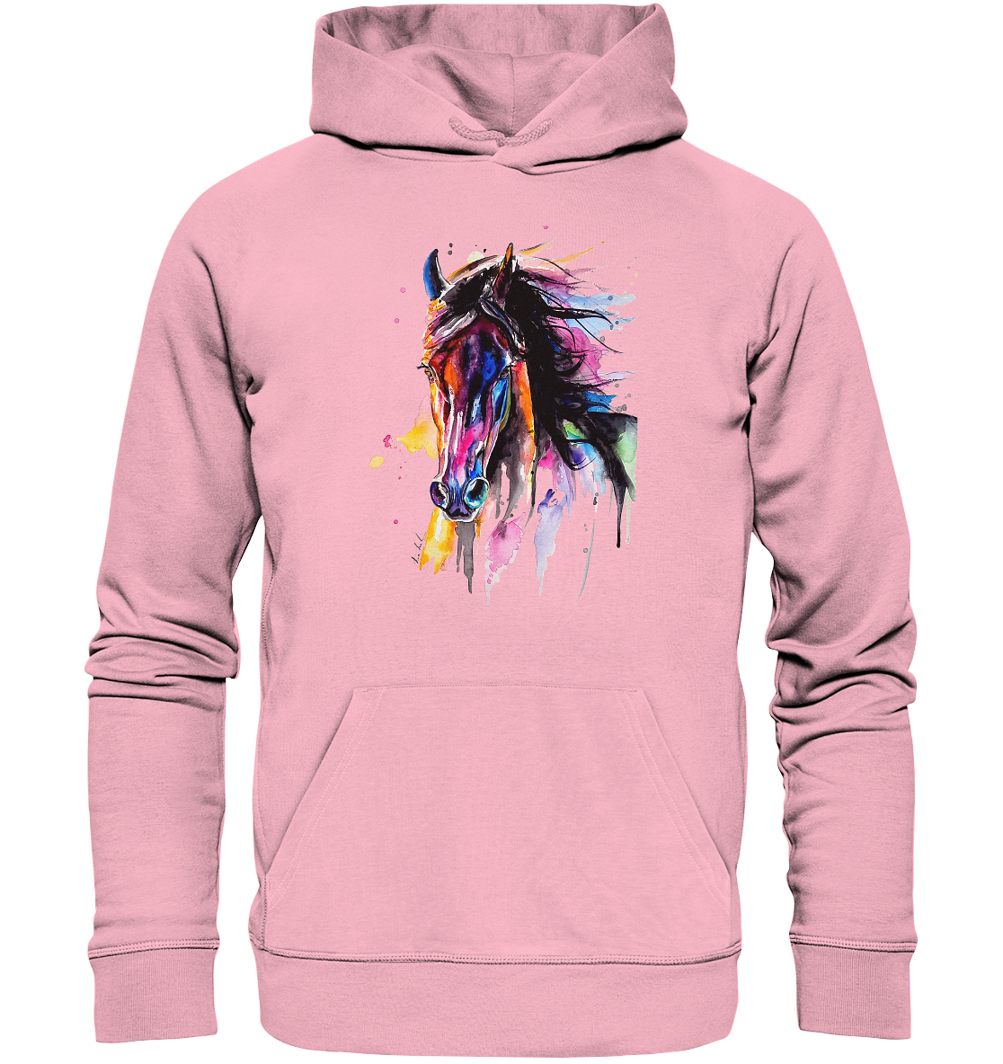 Schwarzes Pferd - Organic Hoodie