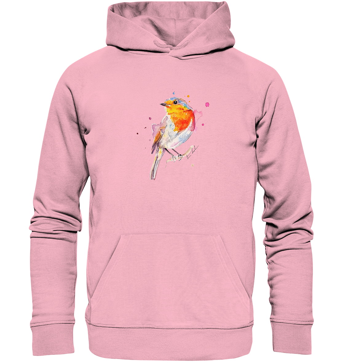 Buntes Rotkehlchen - Organic Hoodie