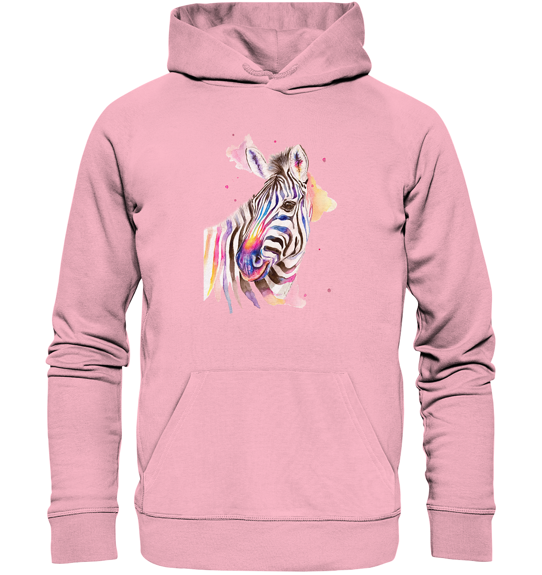 Buntes Zebra - Organic Hoodie