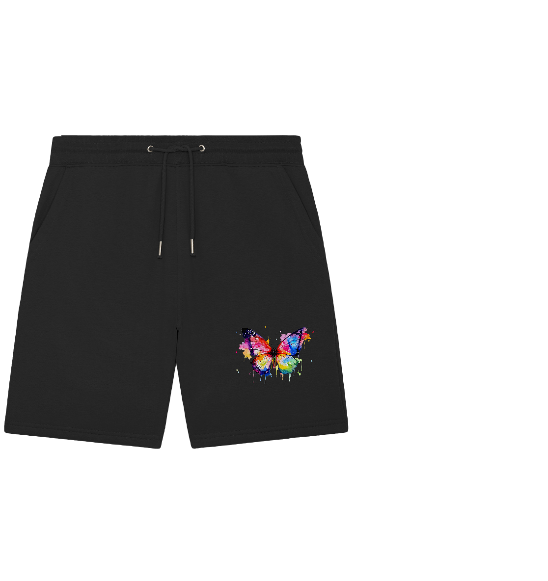 Motiv farbenfroher Schmetterling - Organic Jogger Shorts