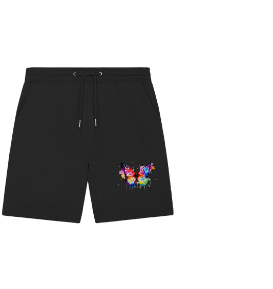 Motiv farbenfroher Schmetterling - Organic Jogger Shorts