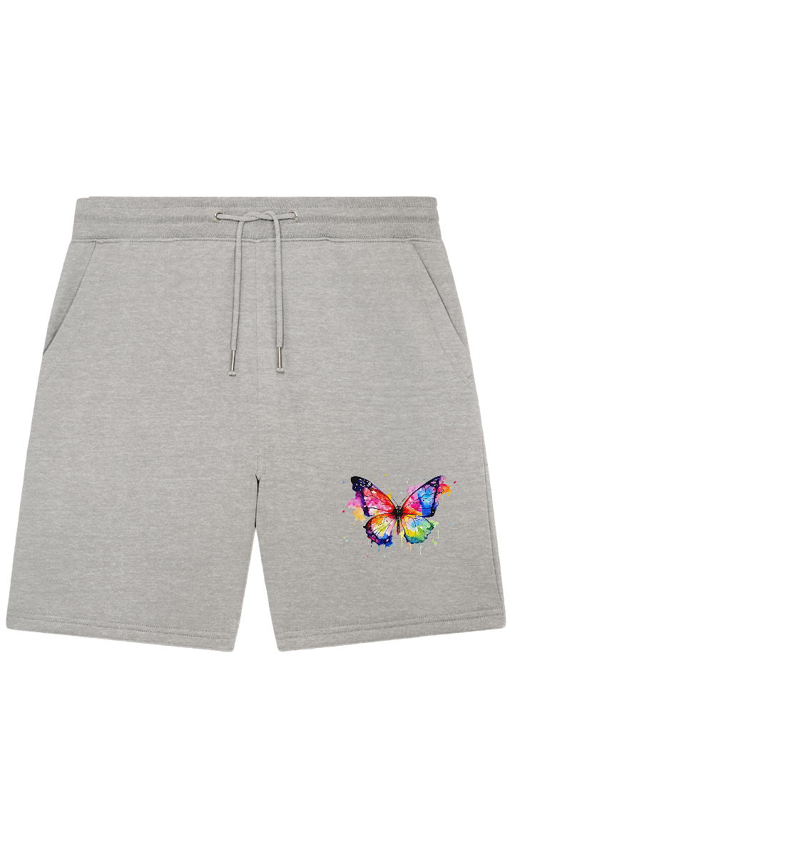 Motiv farbenfroher Schmetterling - Organic Jogger Shorts