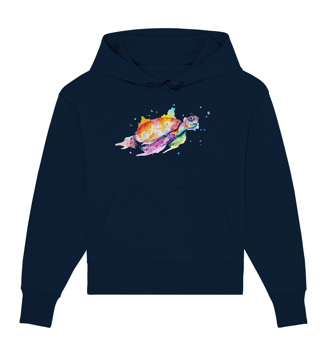 Bunte Meeresschildkröte - Organic Oversize Hoodie