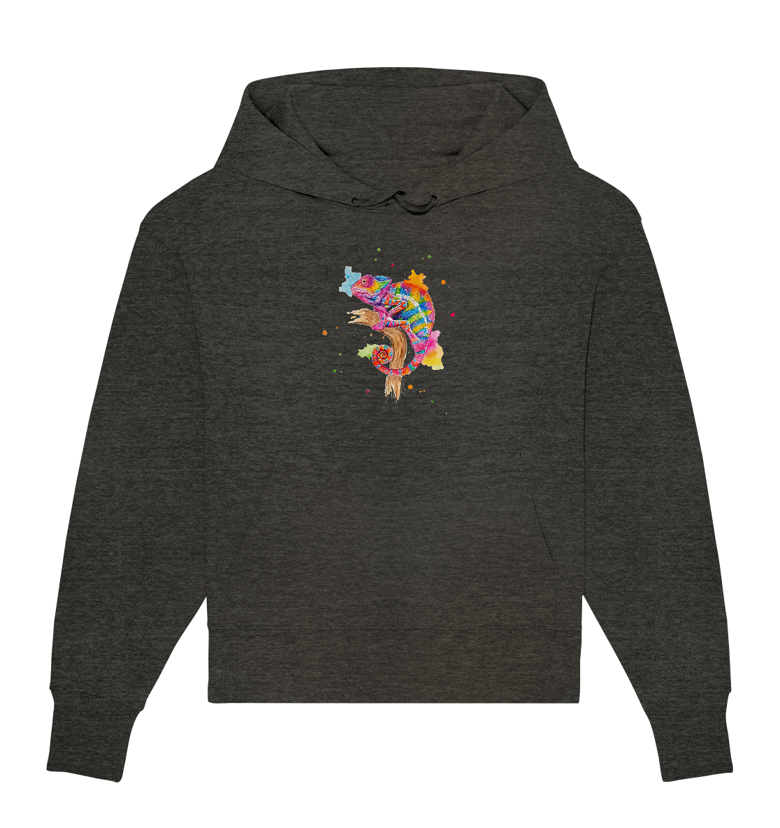 Buntes Chamäleon  - Organic Oversize Hoodie