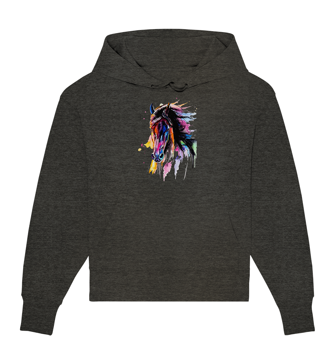 Schwarzes Pferd - Organic Oversize Hoodie