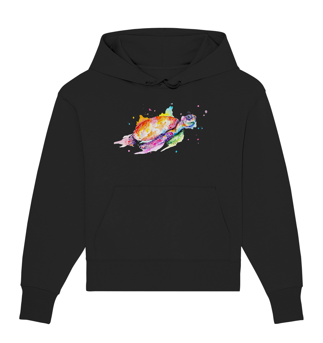 Bunte Meeresschildkröte - Organic Oversize Hoodie