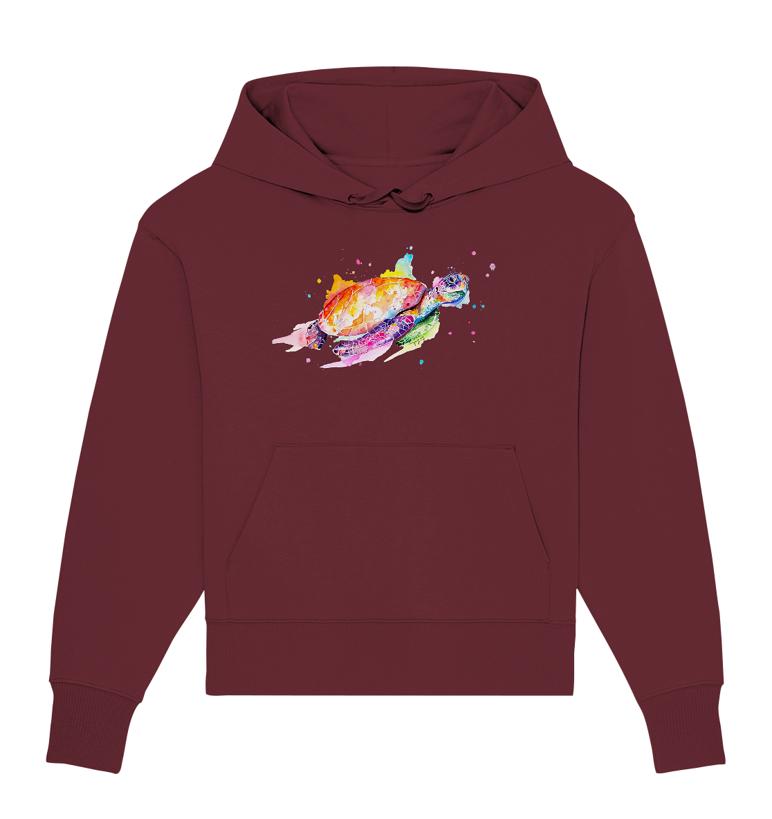 Bunte Meeresschildkröte - Organic Oversize Hoodie