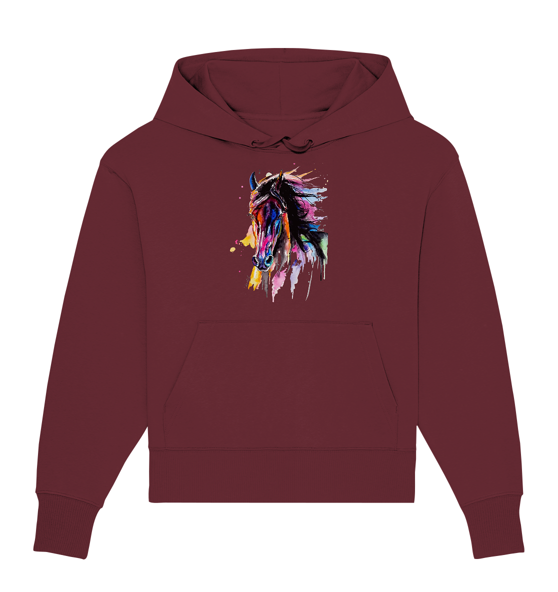 Schwarzes Pferd - Organic Oversize Hoodie