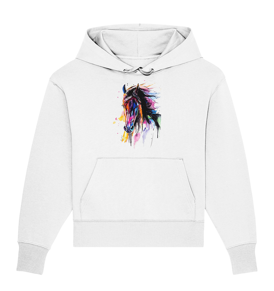 Schwarzes Pferd - Organic Oversize Hoodie