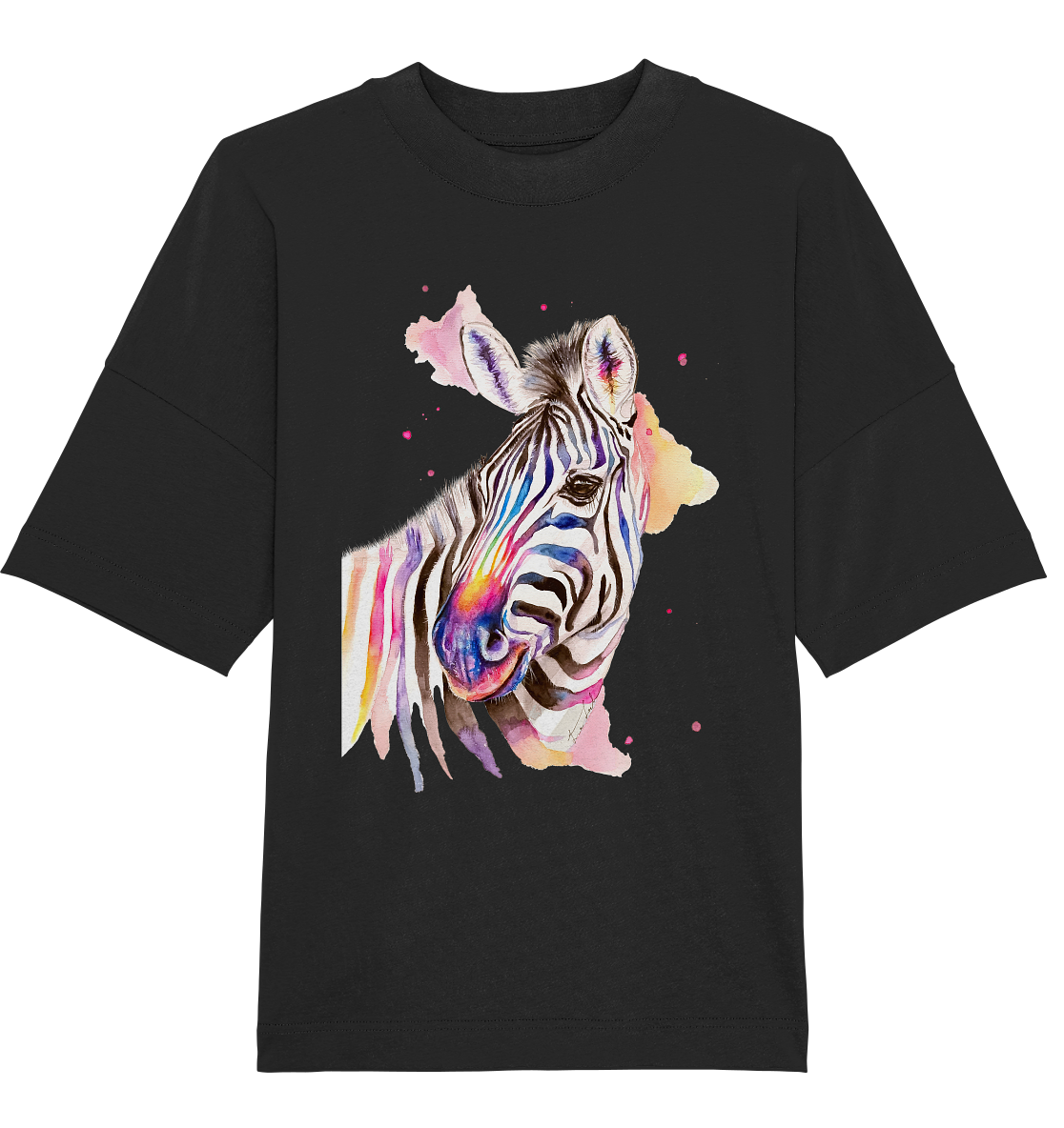 Buntes Zebra - Organic Oversize Shirt